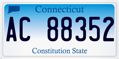 CT license plate AC88352