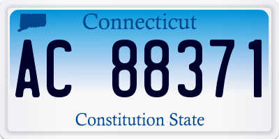 CT license plate AC88371