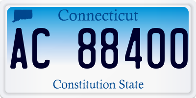 CT license plate AC88400