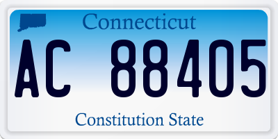 CT license plate AC88405