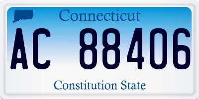 CT license plate AC88406