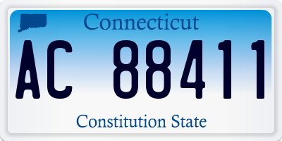 CT license plate AC88411