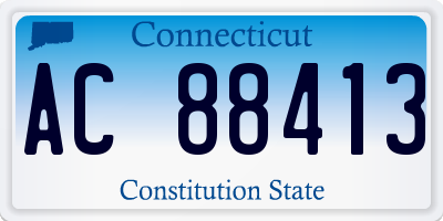 CT license plate AC88413
