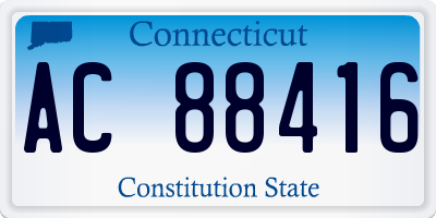 CT license plate AC88416