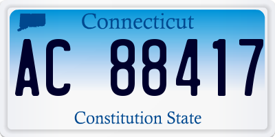 CT license plate AC88417