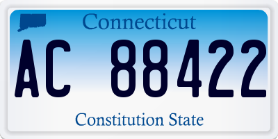 CT license plate AC88422
