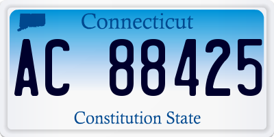 CT license plate AC88425
