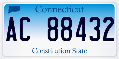 CT license plate AC88432