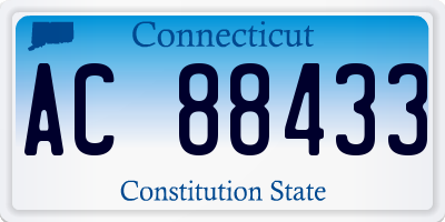 CT license plate AC88433
