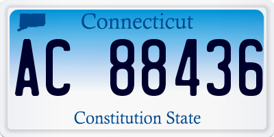 CT license plate AC88436