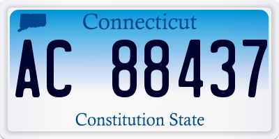 CT license plate AC88437