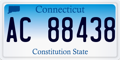 CT license plate AC88438