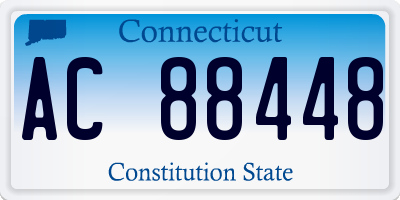 CT license plate AC88448