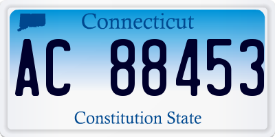 CT license plate AC88453