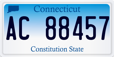 CT license plate AC88457