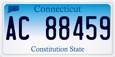 CT license plate AC88459
