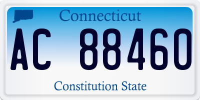 CT license plate AC88460