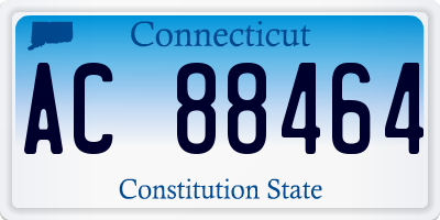 CT license plate AC88464