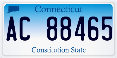 CT license plate AC88465