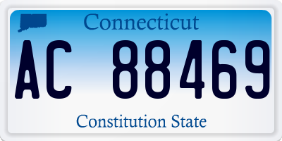 CT license plate AC88469
