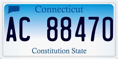CT license plate AC88470