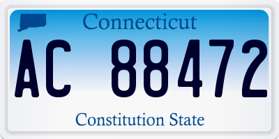 CT license plate AC88472