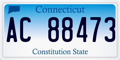 CT license plate AC88473