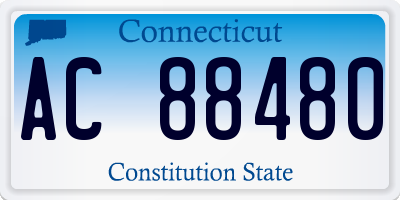 CT license plate AC88480