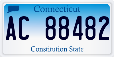 CT license plate AC88482