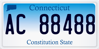 CT license plate AC88488