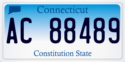 CT license plate AC88489
