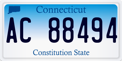 CT license plate AC88494