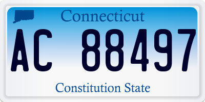 CT license plate AC88497