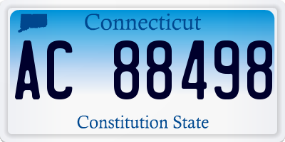 CT license plate AC88498