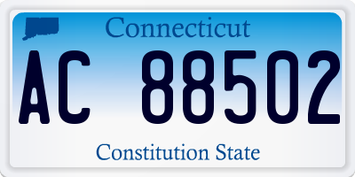 CT license plate AC88502