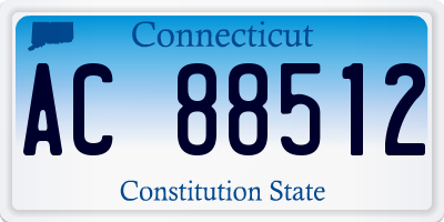CT license plate AC88512