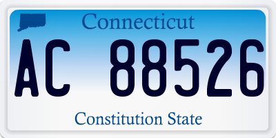 CT license plate AC88526