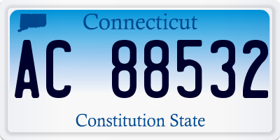 CT license plate AC88532