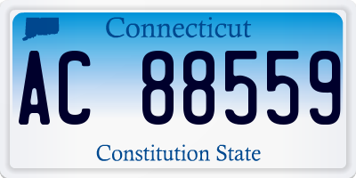 CT license plate AC88559