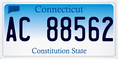CT license plate AC88562