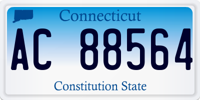 CT license plate AC88564