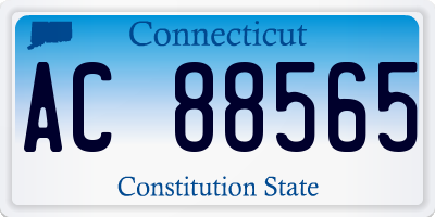 CT license plate AC88565