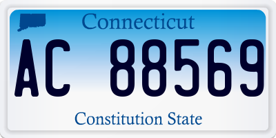 CT license plate AC88569