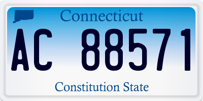 CT license plate AC88571