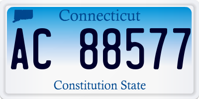 CT license plate AC88577
