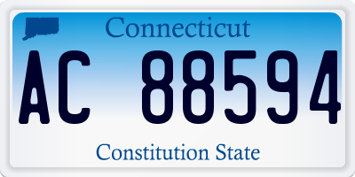 CT license plate AC88594