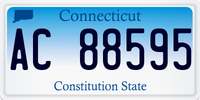 CT license plate AC88595
