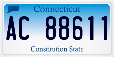 CT license plate AC88611