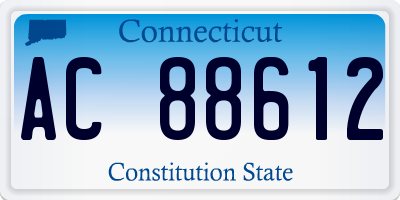 CT license plate AC88612