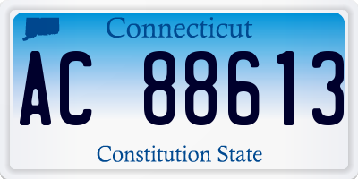 CT license plate AC88613